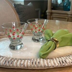 Stemless Cocktail Martini Glasses (2)